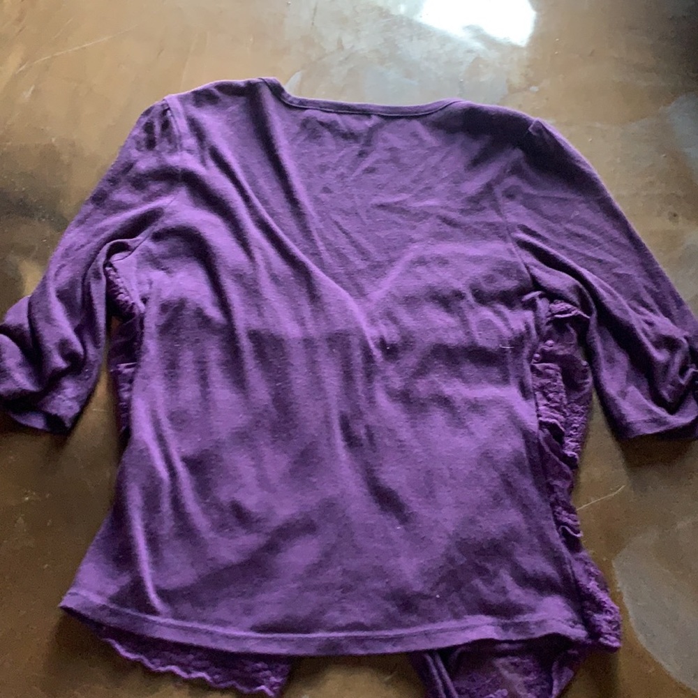 Mustard Seed ruffle front cardigan - Picture 4 of 4